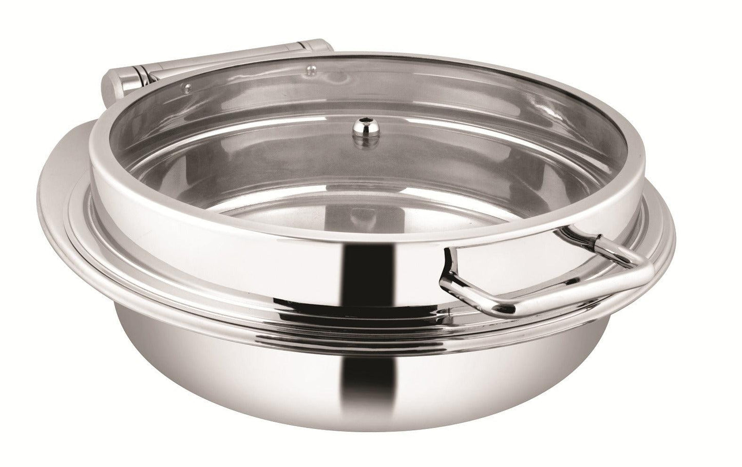 Chafing Dishes - Round Full Glass Lid Induction Top Chafer - 7 Litres (Code: CD01)