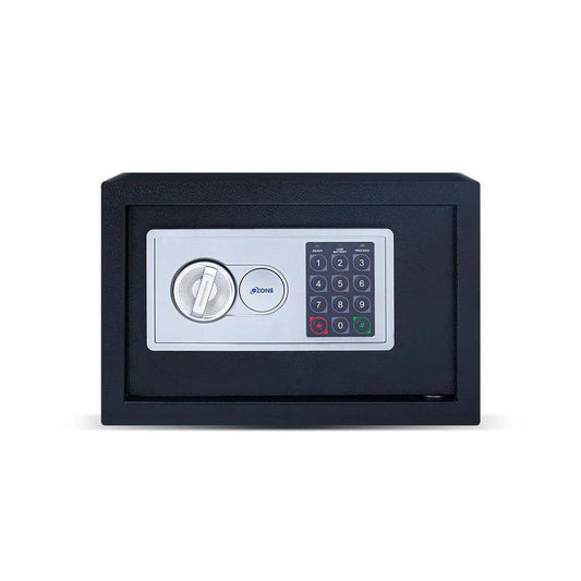 Ozone Digital Safe for Offices | 2-way Access | Password & Emergency Key (Black & White, 7.9 Ltrs.)