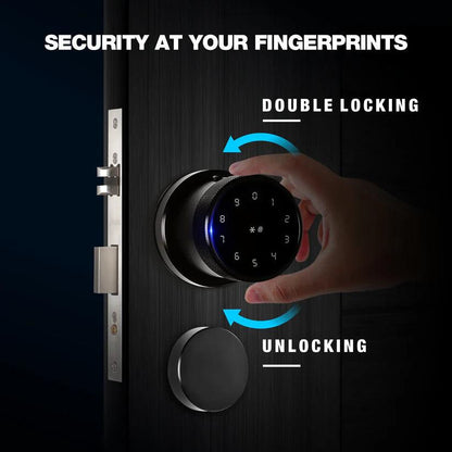 Ozone Oracle Smart Lock with 5-way Unlock for Internal Doors | Free Installation | Door Thickness: 35-65 mm Wooden Smart Locks