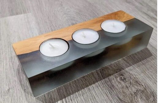 Wooden candle holder- CH0037