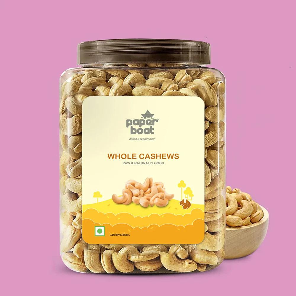 Paperboat Raw Whole Cashew (1kg Jar)