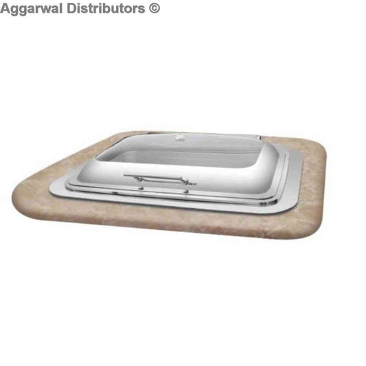 Counter Fit Series - Radiant Rectangle Glass Lid Counter Fit With Element (12 Ltrs.)