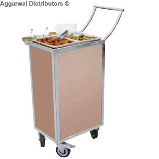 Laufeen Dish & Trolley - Gold Plated Titbit Trolley 4 Pan