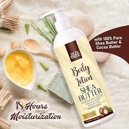 Old Tree Shea Butter Body Lotion for Women and Men (500 ML)