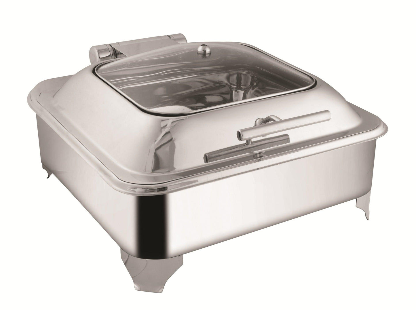 Chafing Dishes - Square Full Glass Lid Chafer with Electric Frame - 7 Litres (Code: CD11)