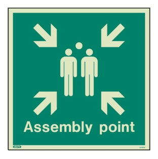 Photoluminescent Assembly Point Sign