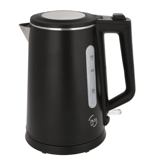 JVD Electric Kettle 1 Litre Double wall cool touch Easy to open Use For boiling Water Making Tea and Coffee Instant Noodles Soup