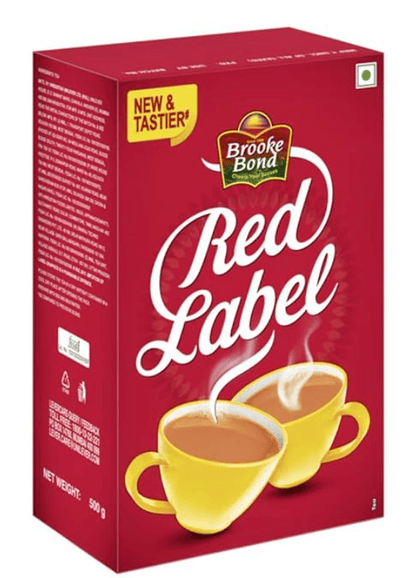 Brooke Bond Red Label Tea Leaf Carton, 500 Grams