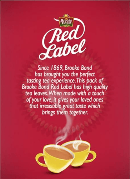 Brooke Bond Red Label Tea Leaf Carton, 500 Grams