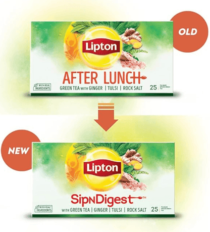 Lipton Sipndigest with Green Tea, Ginger, Tulsi & Rock Salt (Spiced Green Tea Bags), 50 Pcs, 90 Grams