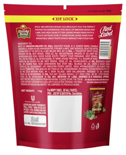 Brooke Bond Red Label Tea Leaf, 1kg