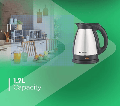 Bajaj Majesty KTX 15 1.7 Litre Kettle (Black and Silver)