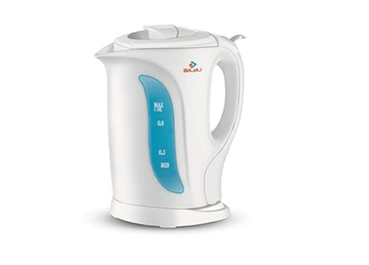 Bajaj 1-Litre 1200-Watt Cordless Kettle, White