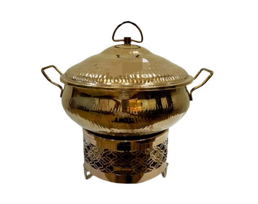 Chafing Dish - Smokey Brass Handi  Burner