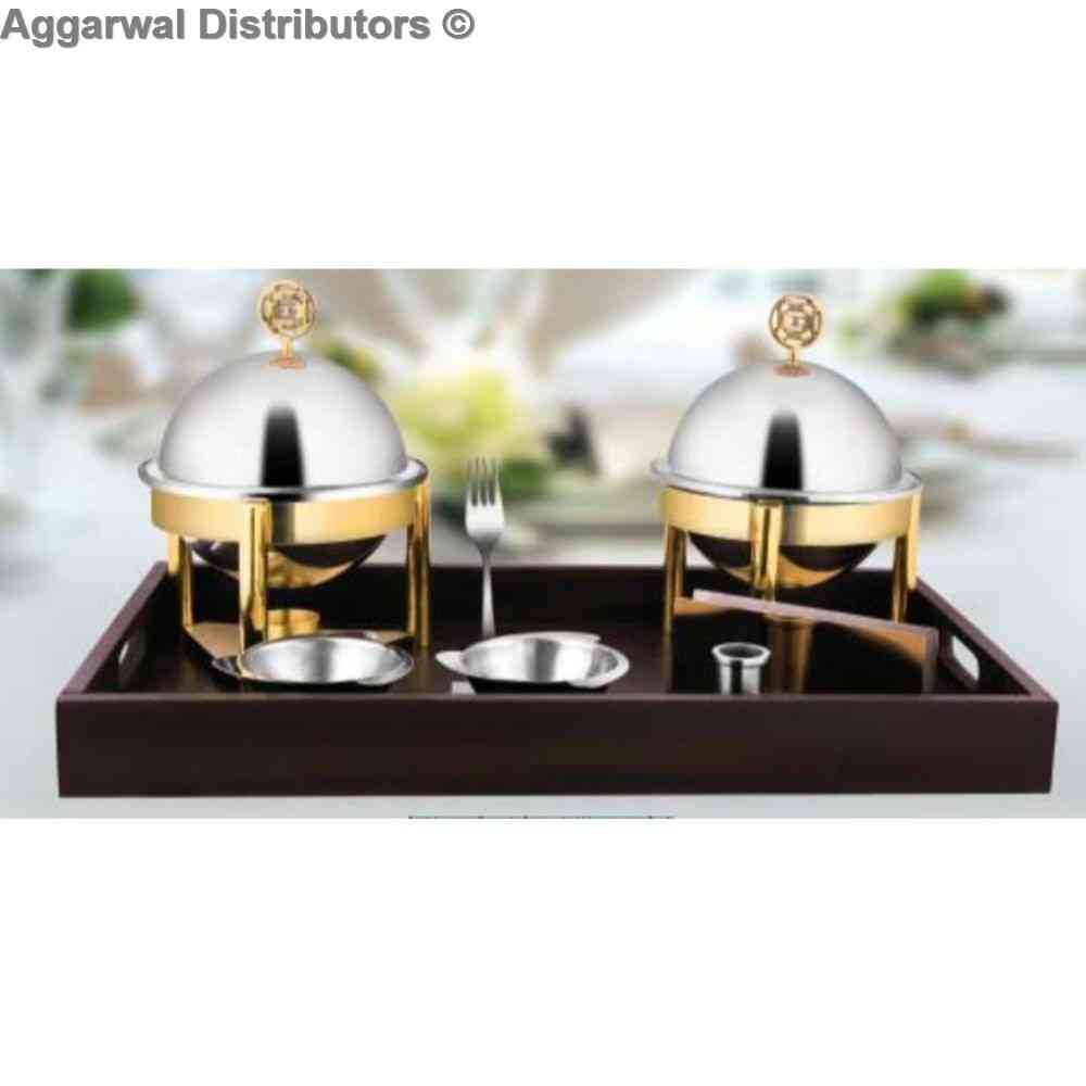 Snack Serving - Solitaire Dual  Snack Warmer Set