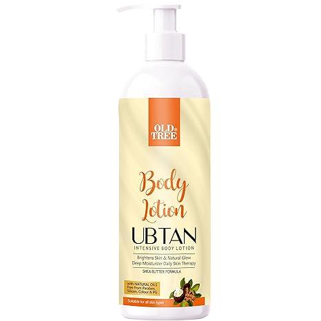 Old Tree Ubtan Body Lotion (500 ML) for Women and Men - Nourishing Body Lotion for Natural Glow, Brightens Skin and Deep Moisturizer