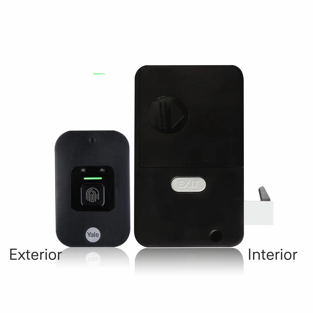 Yale Fingerprint Digital Wardrobe Lock for Openable Door- Mounted- Black