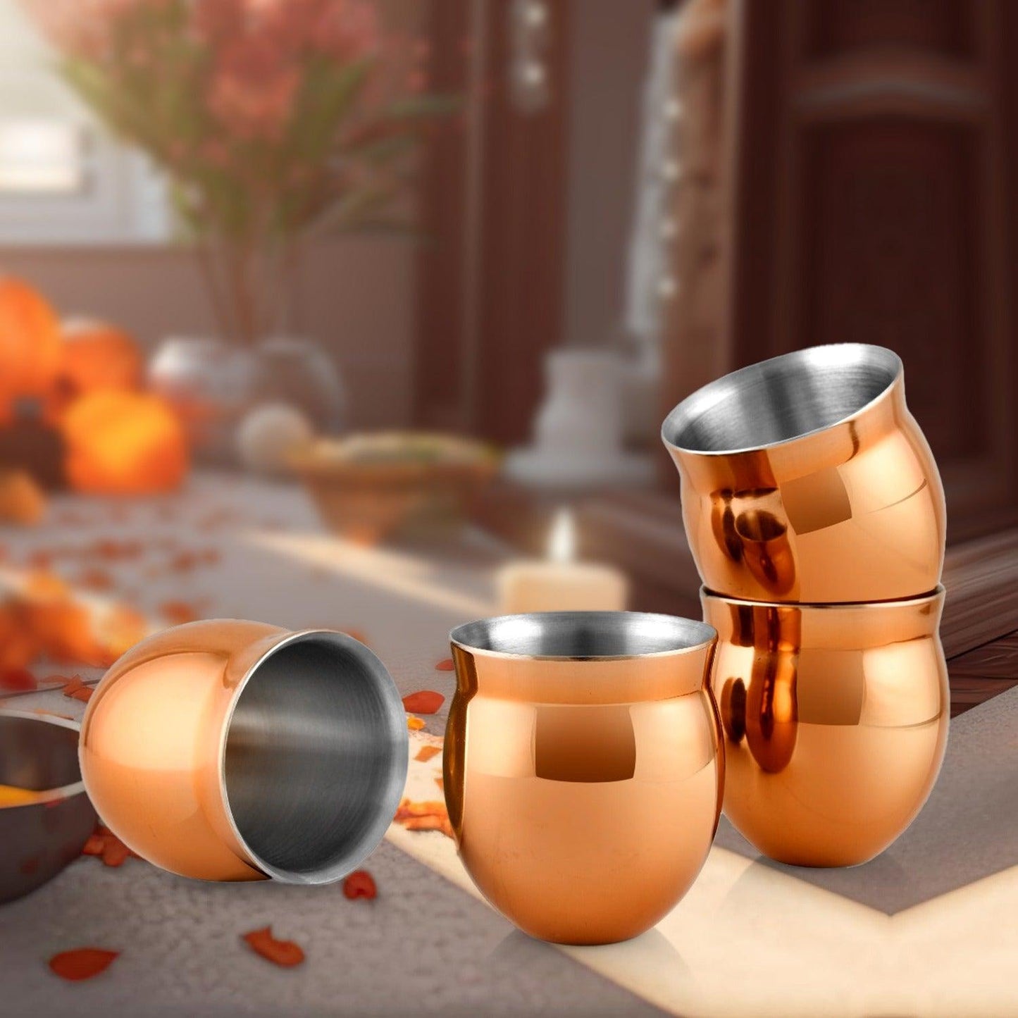 Gifting Products-Kullad Copper Set 4 pcs