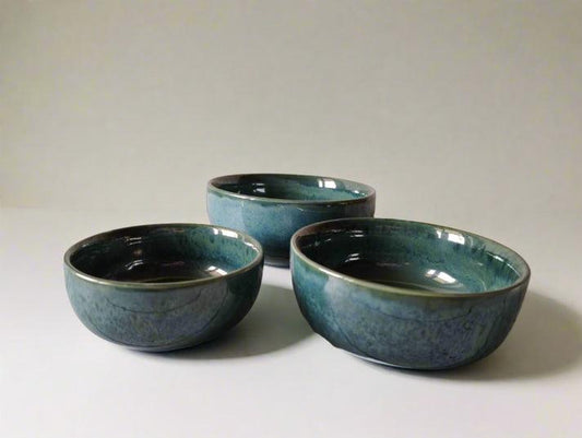 Stoneware - katori antique blue