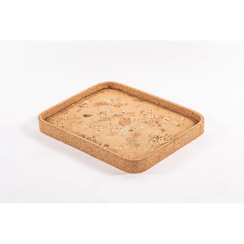 Square Natural Textured Tray