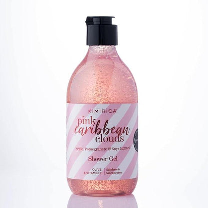 Kimirica Pink Caribbean Clouds Sulphate Free Shower Gel with the goodness of Red Apple & Calabrian Bergamot | 100% Vegan, Silicone Free Bodywash for all-skin types, 300ml