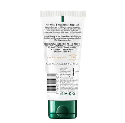 Biotique Rice Water & Niacinamide Gel Face Scrub 100ml