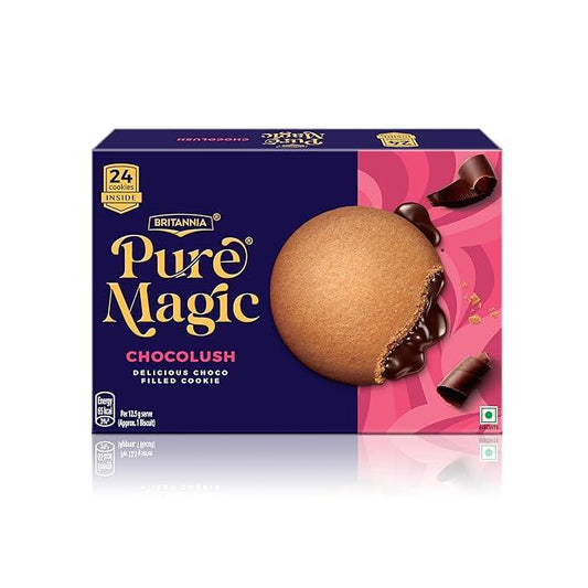 Britannia Pure Magic Chocolush - Delicious Choco Filled Cookie | 300 gm