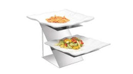 Buffet Elevations - 2 Tier Riser With Rect. Wavy Platter