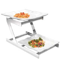 Buffet Elevations - 2 Tier Riser With Rect. Wavy Platter #TS-2397