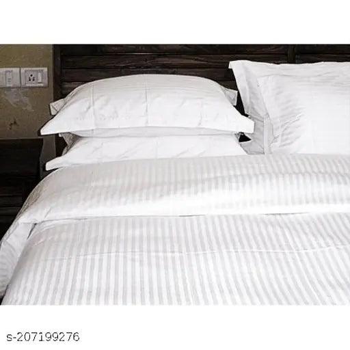 Lords Premium Bed Linen - Cotton Stripe Reliance Mills - Double Bed Sheet(108”x112”)