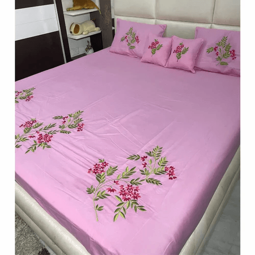 Colored Cotton Bed Sheet