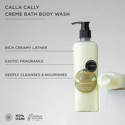 Kimirica Creme Bath Body Wash - 290ml, 100% Vegan and Paraben Free (Pack of 1)