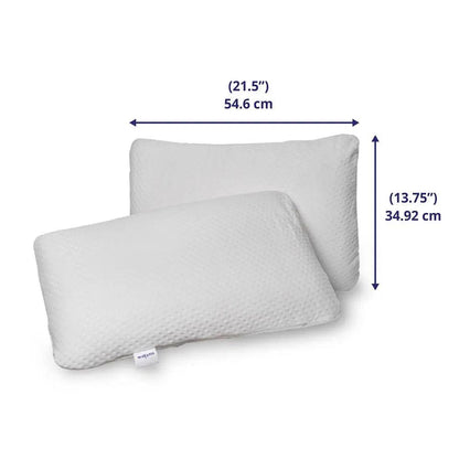 WakeFit Super Soft Foam Pillow, (Regular Size, 21.5 x 13.75 x 5 inches, White, Pack of 1)