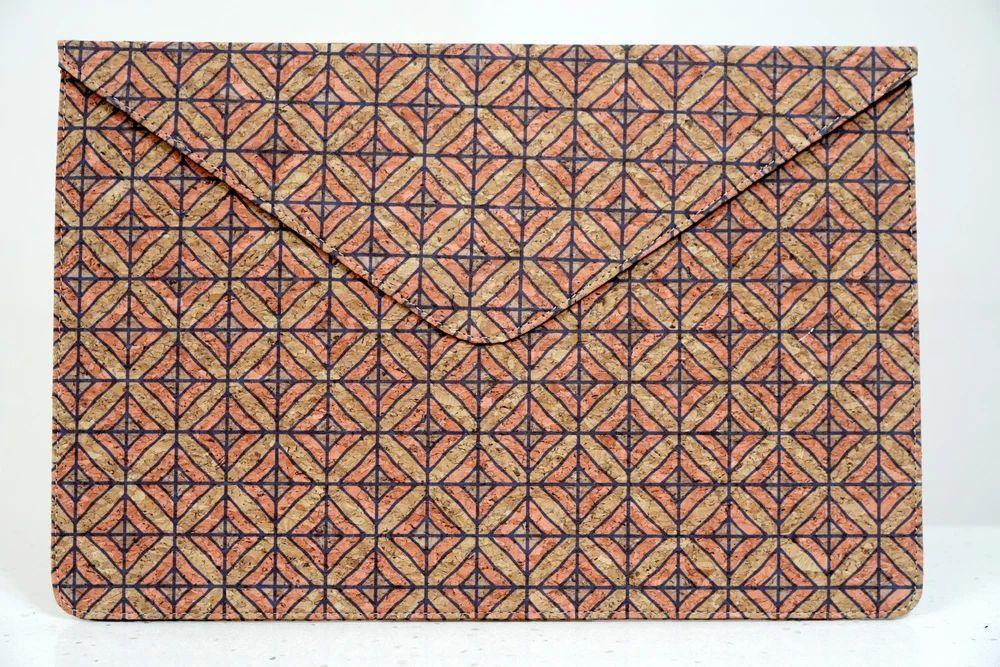 Cork Bags - Laptop Sleeve Diagonal Print