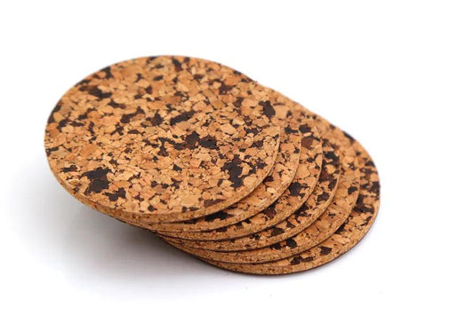 CORK COASTERS-COASTER CHOCOCHIP SINGLE SIDE VENEETR