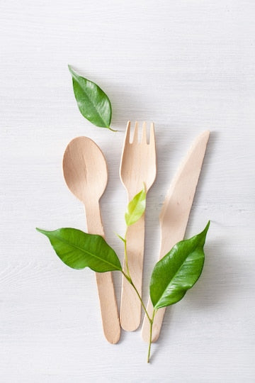 Wooden Cutlery - Spoon, Fork, Knife & Spork