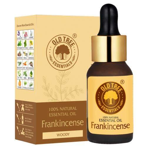 Old Tree Pure Frankincense Essential Oil (15ml) - for Muscle Pain, Spicy & Woody Fragrance