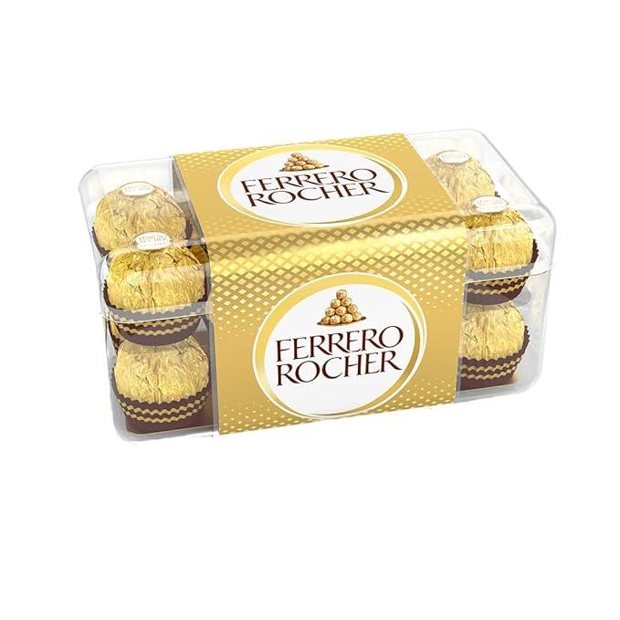 Ferrero Rocher, Exquisite Hazelnut and Milk Chocolate Premium Gift Box, 16 pieces (200 g)