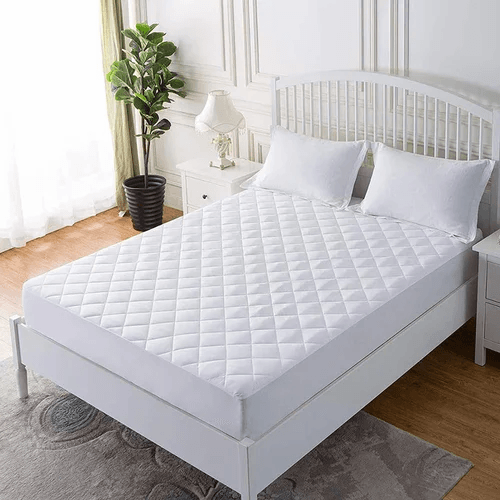 Fitted Mattress Protector-White