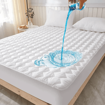 Fitted Mattress Protector-White