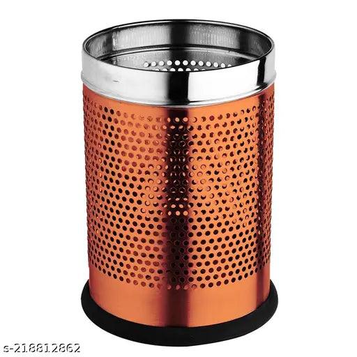 Dustbins-Perforated Dustbin Rose Gold