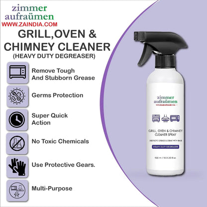 Zimmer Aufraumen Grill & Chimney Cleaner Degreaser Spray – 500 ml