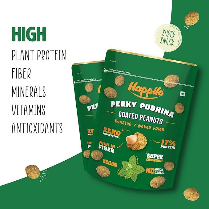 Happilo Premium Super Snack Perky Pudhina Peanut 150g