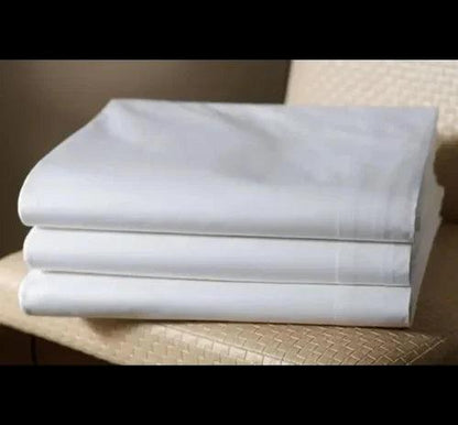 Hotel Plain White Bed Sheet