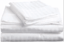 Hotel White Stripe Bed Sheets-king