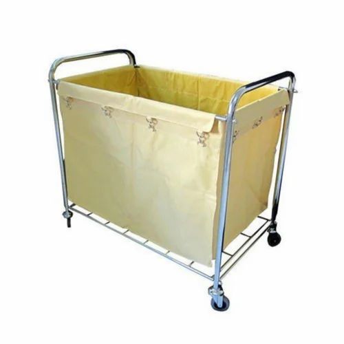 House Keeping Consumables - Quadrate Laundry Cart (SS)