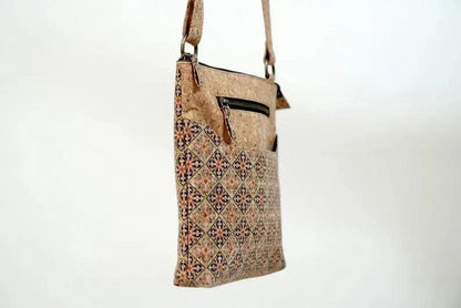 Cork Bags & Purses - Sling Bag Diamond Print