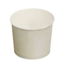 Paper Containers - PC01 750ml - White 116mm