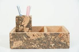 CORK DESKTOP ACCESSORIES-Desktop Organizer 16