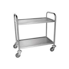 LAUFEEN DISH & TROLLEY - 2 tier Clearing Trolley